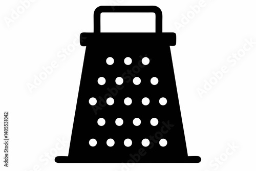 food grater silhouette vector illustration black