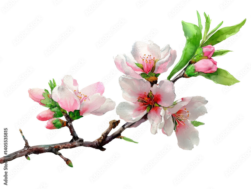 Delicate pink cherry blossom petals reveal beauty. Delicate pink cherry blossom petals reveal beauty.