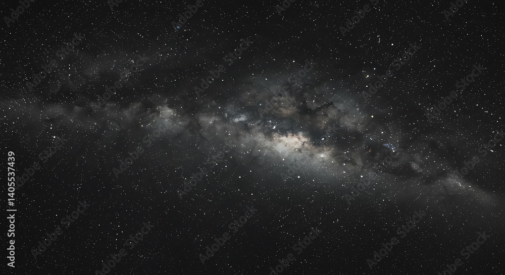 Fototapeta premium Cosmic Dust and Dreams AI Generated