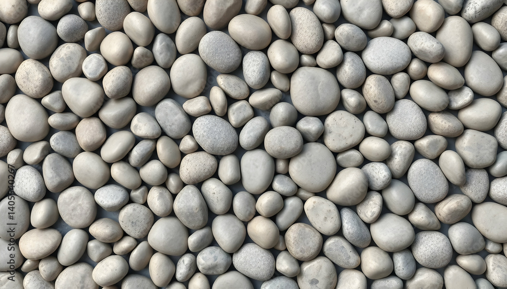 Close Up View Of Light Gray Pebbles Close Up View Of Light Gray Pebbles