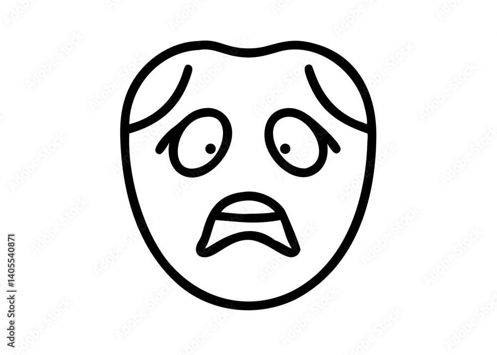 Obraz premium face icon surprised