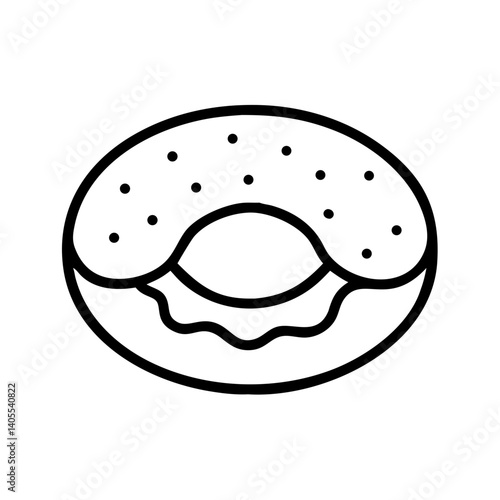 bagel. food icon. bread.
