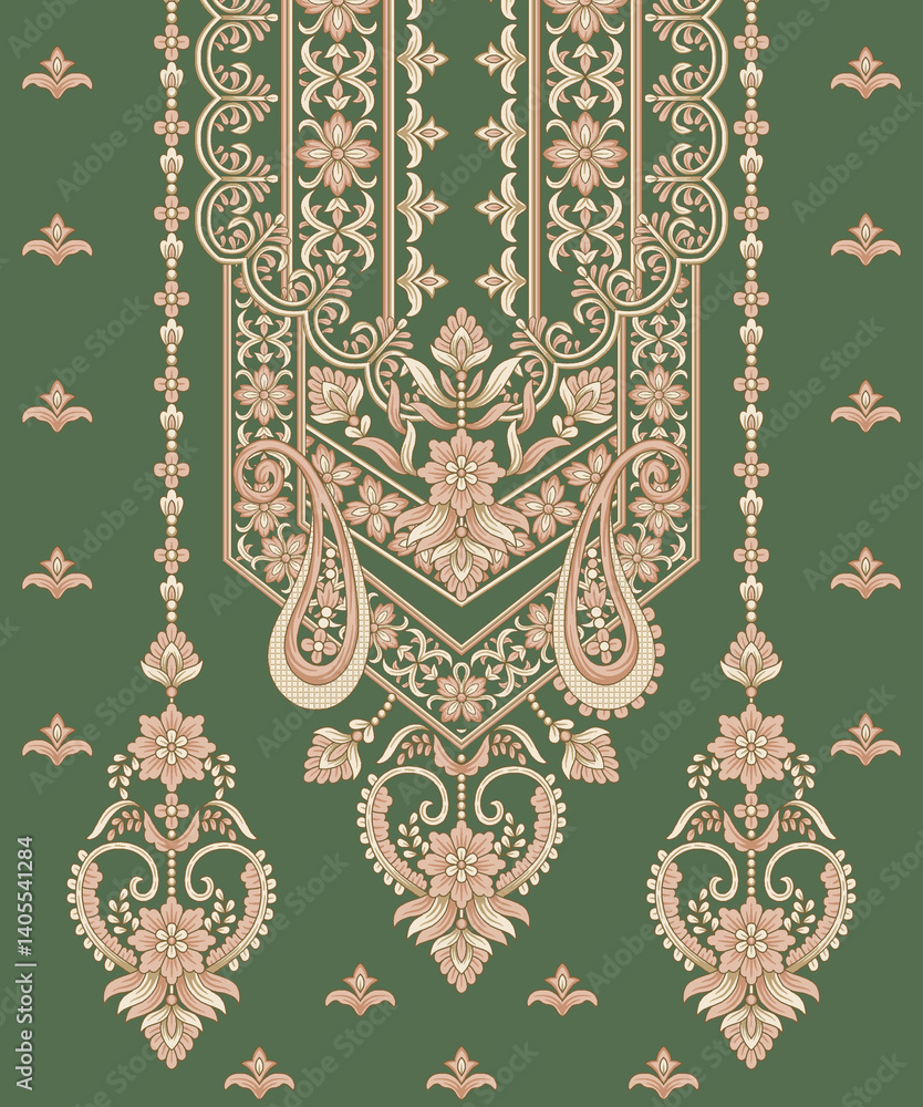 ornamental background with lace ornament