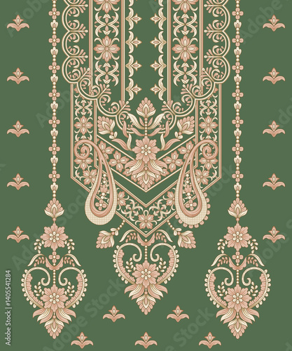 Obraz na płótnie ornamental background with lace ornament w salonie