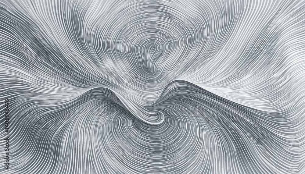 Obraz premium Dynamic abstract swirling patterns digital art monochrome fluid motion close-up view visual harmony for contemporary design