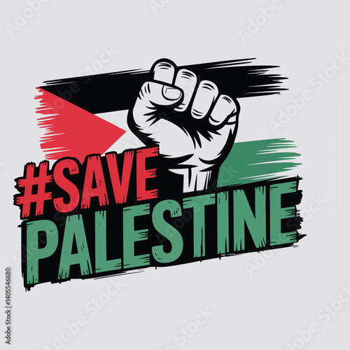  save Palestine vector design illustration.