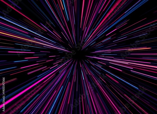 Dynamic Light Speed Abstract Background ;