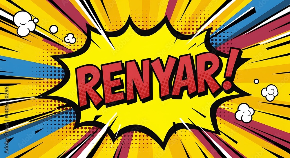 Fototapeta premium Pop! The Renyar Effect AI Generated