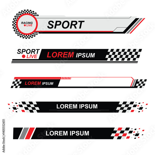 Sport Graphic Elements Designed for Creating Dynamic and Engaging Designs and Layouts