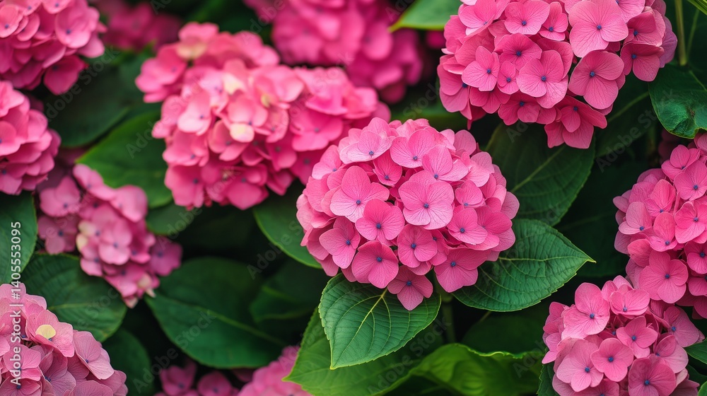 close up of pink hydrangea flower close up of pink hydrangea flower