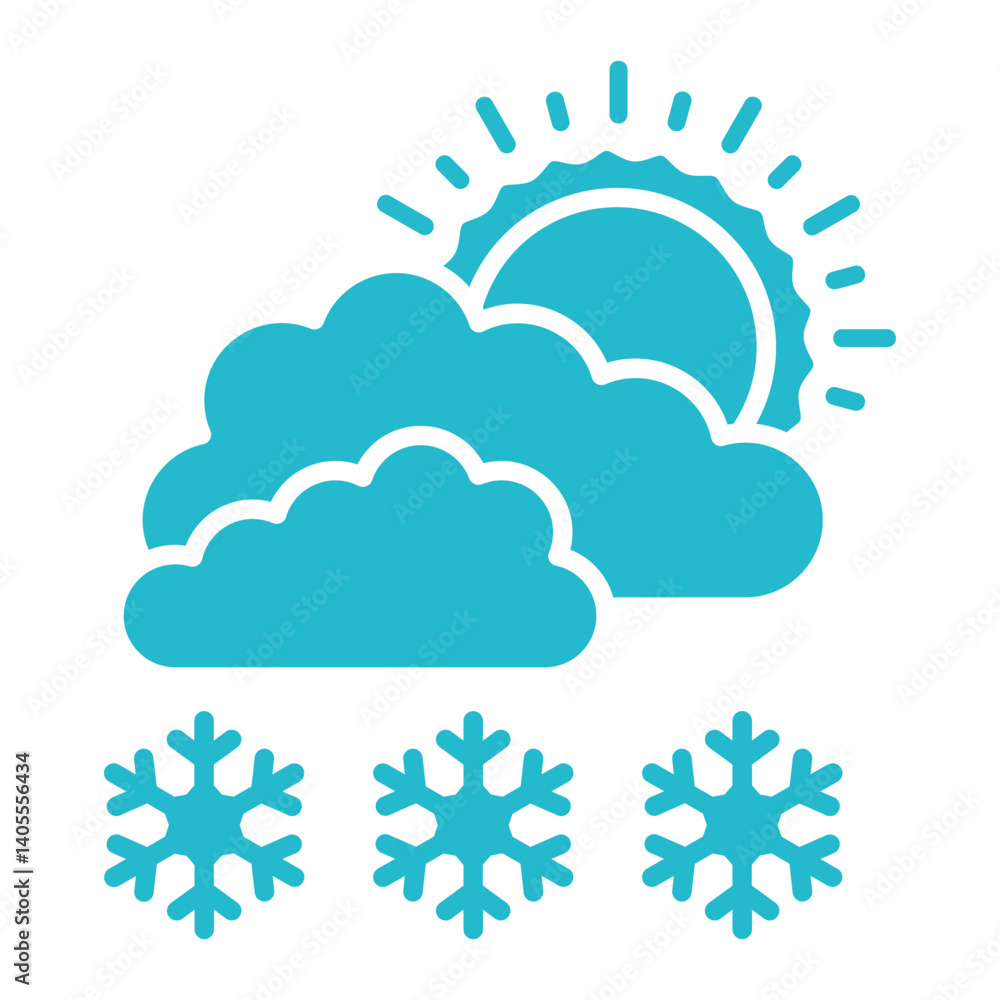 Snowy day Icon Snowy day Icon