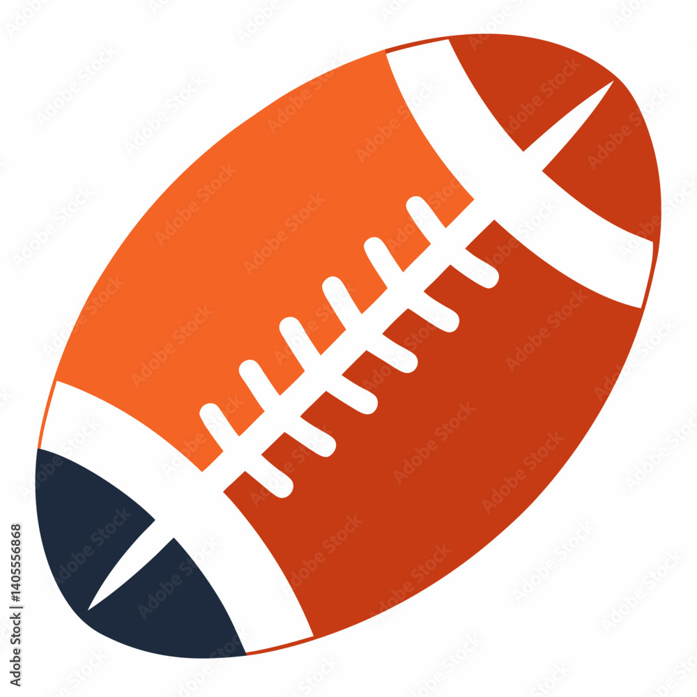 Obraz premium American football ball icon vector on white background.