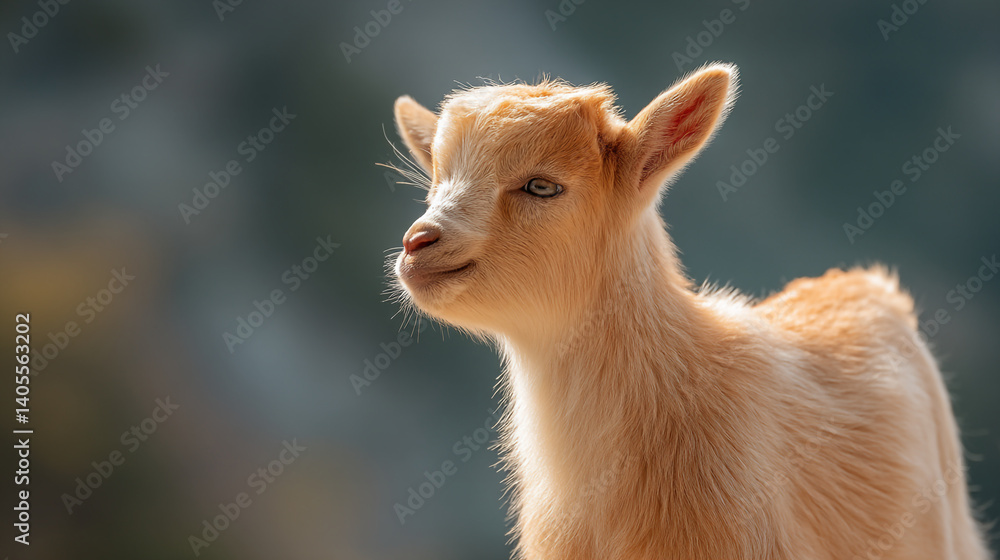 Adorable baby goat portrait cute farm animal kid goat livestock agriculture domestic animal young goat kid Adorable baby goat portrait cute farm animal kid goat livestock agriculture domestic animal young goat kid