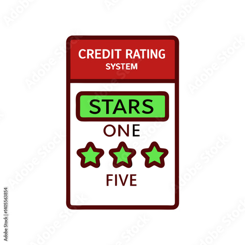 Credit Rating System with Star Ratings  