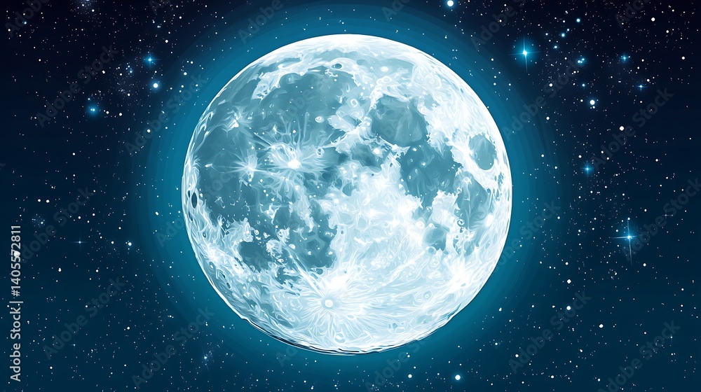 Obraz premium a moon in the sky