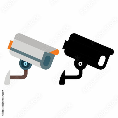 CCTV Surveillance Camera Icon Vector Art