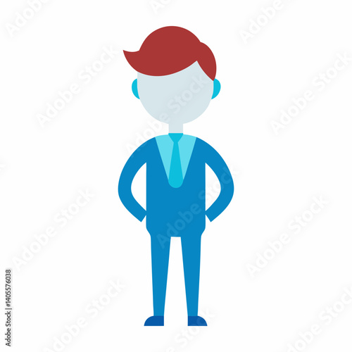 Young Entrepreneur Illustration in Vector Style