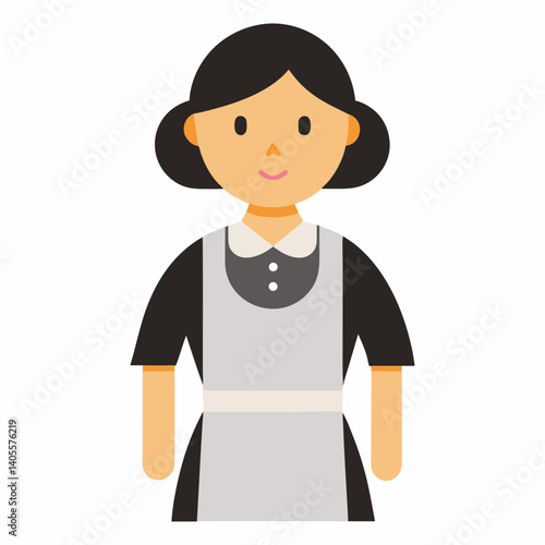 Housekeeper Character Vector Illustration