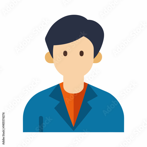 Journalist Character Vector Illustration on White