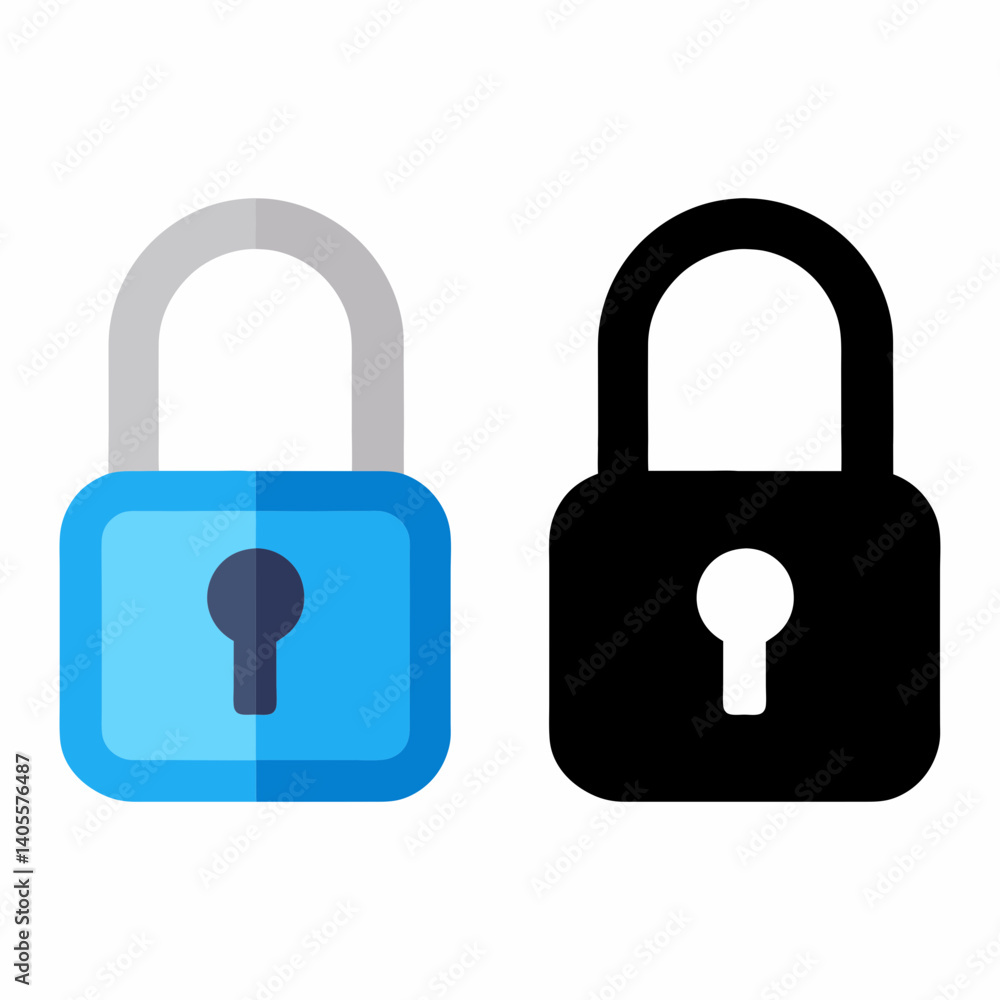 Padlock Security Icon Vector Artwork Padlock Security Icon Vector Artwork