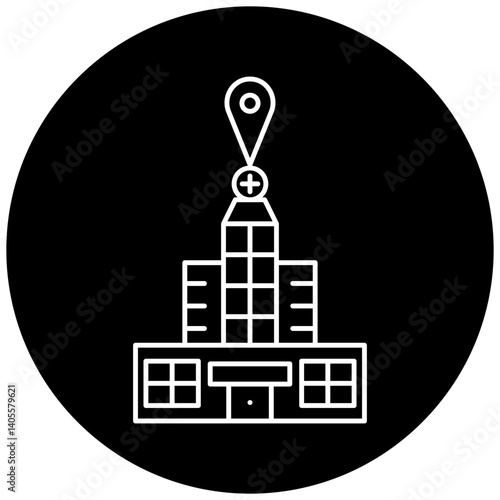 hospital location icon design
