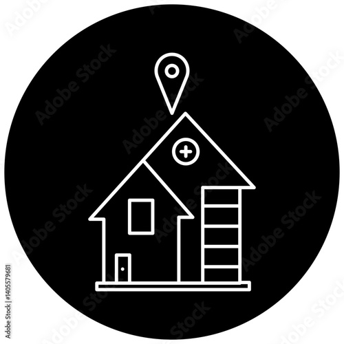 hospital location icon design