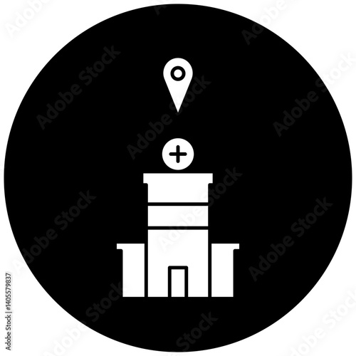 hospital location icon design