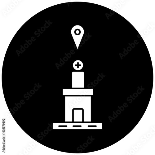 hospital location icon design