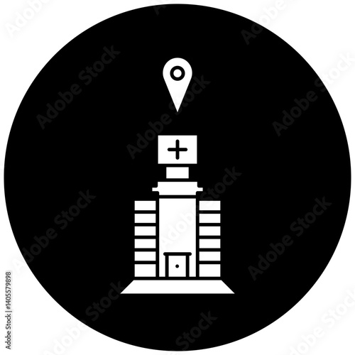 hospital location icon design