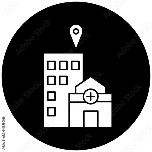 hospital location icon design