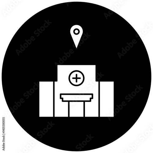 hospital location icon design