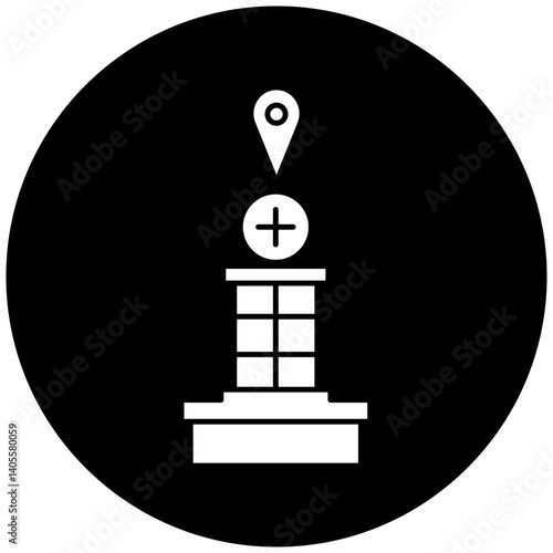 hospital location icon design