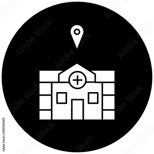 hospital location icon design