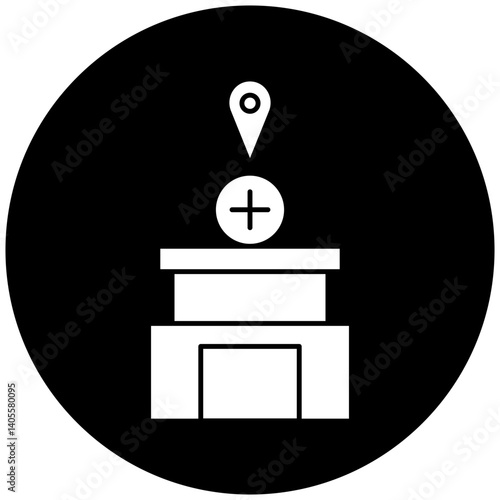 hospital location icon design