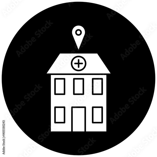 hospital location icon design
