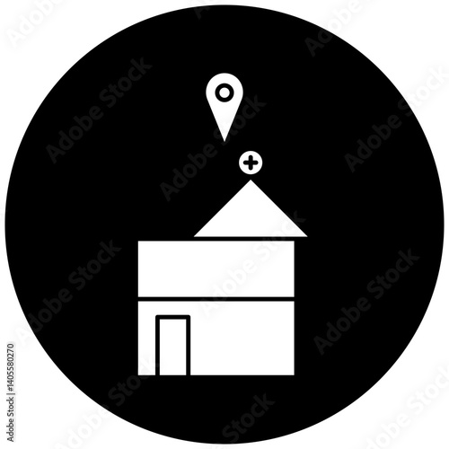 hospital location icon design