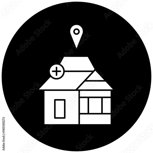 hospital location icon design