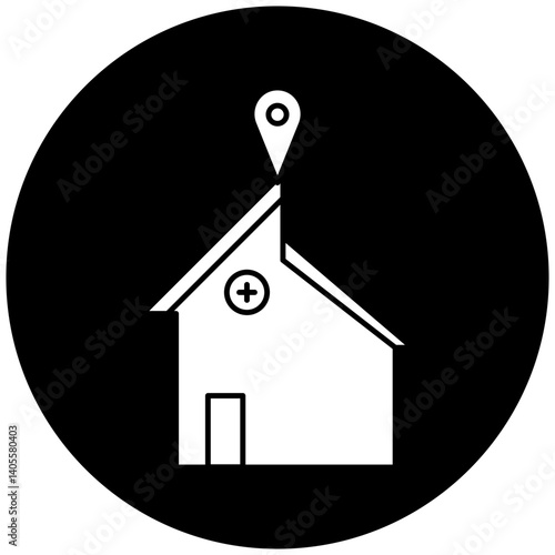 hospital location icon design