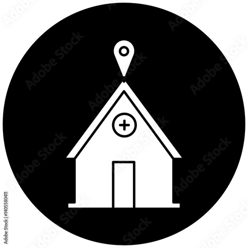 hospital location icon design
