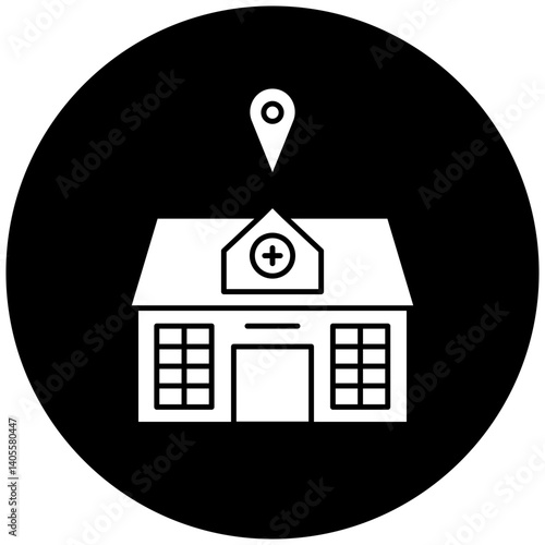 hospital location icon design