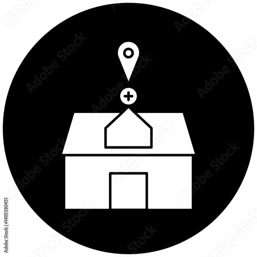hospital location icon design