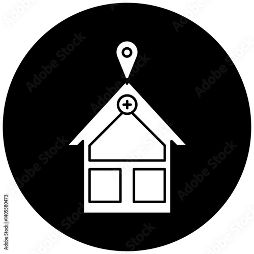 hospital location icon design