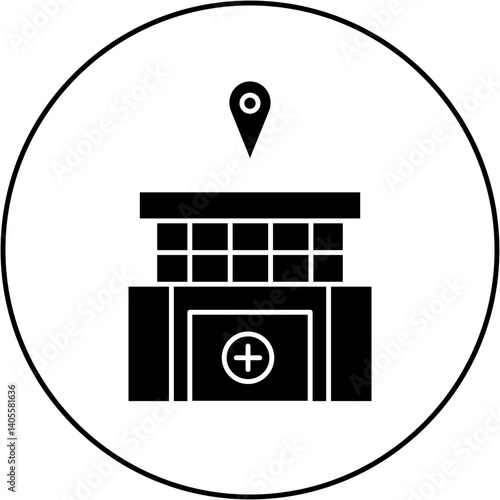 hospital location icon design