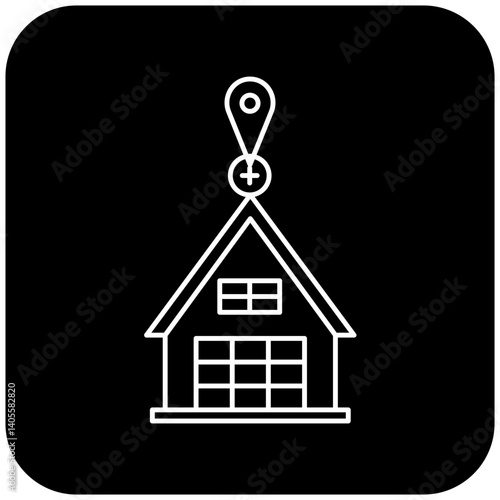 hospital location icon design