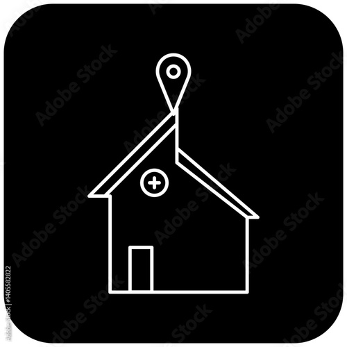 hospital location icon design