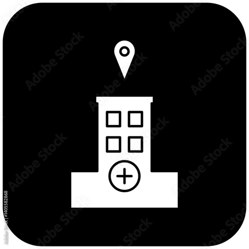 hospital location icon design