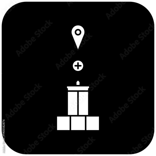 hospital location icon design