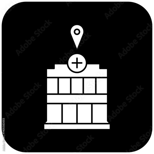 hospital location icon design