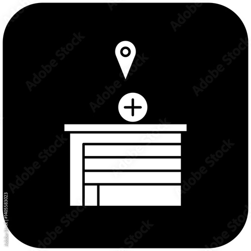 hospital location icon design