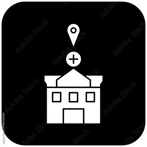 hospital location icon design